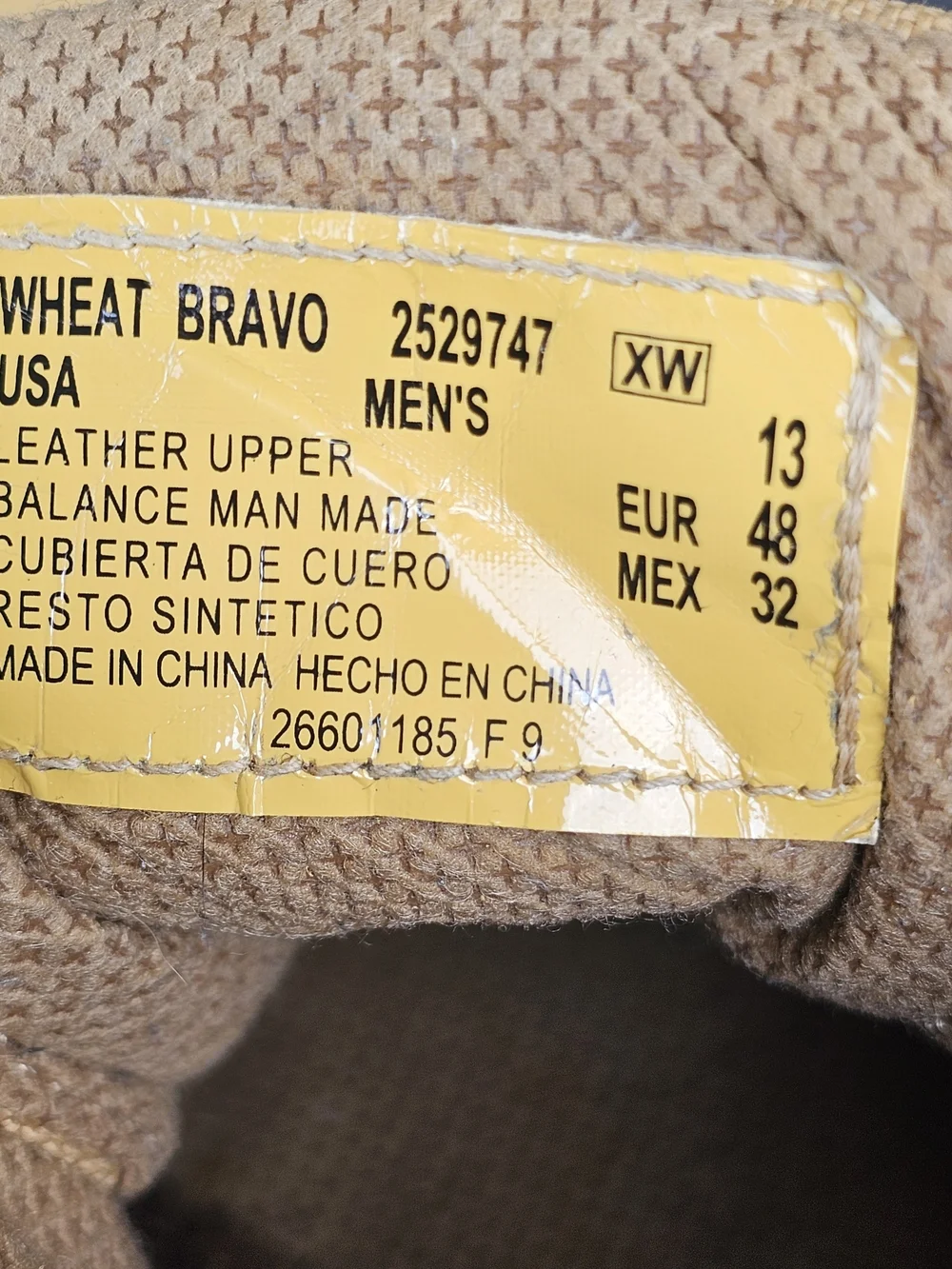 BRAHMA WHEAT BRAVO STEEL TOE WORK BOOT